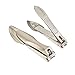 Nail Clippers Set with Catcher,Very Sharp Sweet Cleaning Cloth Deluxe Sturdy Stainless Steel Fit Fingernail and Toenail, Suitable to Men,women,baby and Thick Nails (Classic Big&Small)