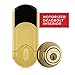 Kwikset 910 Signature Series Traditional Deadbolt featuring SmartKey Security and Home Connect Technology 99100-061 in Lifetime Polished Brass
