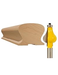 yonico 18124 Pasamano Router Bit vástago 1 2-inch