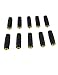 yueton Pack of 10 Gold Plated 3.5mm Stereo Jack to 3.5mm Audio Female/Female Adapter Connectors, 3.5mm F/F Stereo Coupler