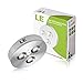 LE 5 Pack LED Under Cabinet Lighting, Brightest Puck Lights, 12V DC Under Counter Lighting, 25W Halogen Replacement, 240lm, Warm White