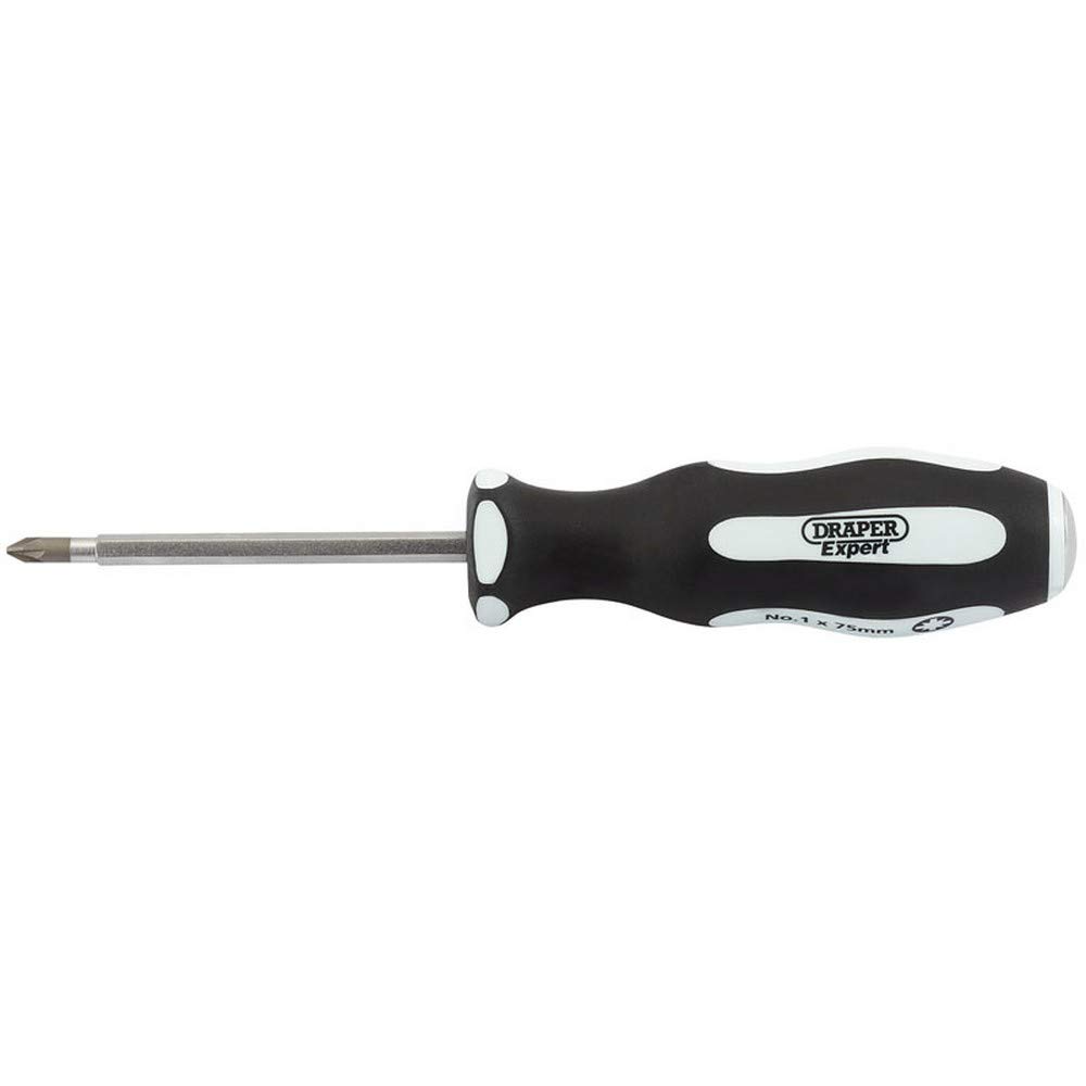Draper 35230 Expert Pound Thru PZ Type Number 2 Screwdriver with Soft Grip, 100mm