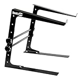 RockJam Portable DJ Laptop Stand With Adjustable Height, Anti-Slip Design, Works for Laptops, Controllers and CD players