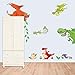 MLM Cute Cartoon Colorful Dinosaur Zoo Children's Room Decor Kindergarten Boys And Girls Bedroom Furnished Cartoon Sticker Removable Vinyl Wall Stickers