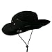 Extra Big Size Brushed Twill Aussie Hats - Black 2XL