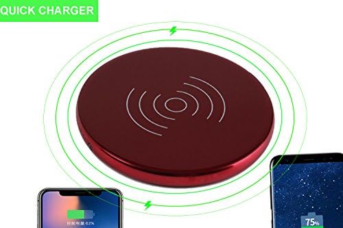 Wirelees Charger,EKER Glass cover Wireless Charger Charging Pad for iPhone 8 / 8 Plus, iPhone X, Nexus 5 / 6 / 7, and Other Devices, Provides Fast-Charging for Galaxy S8/ S8+/ S7 / S7 edge / S6 edge+