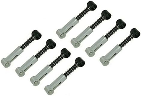 LEGO 8 pcs LOT of TECHNIC LIGHT GRAY 