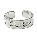 925 Designs Sterling Silver Footprints In The Sand Toe Ring