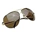 zeroUV Full Frame Big X-Large Oversized Metal Aviator Sunglasses
