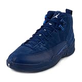 Jordan Men's Air 12 Retro, DEEP ROYAL BLUE/WHITE-METALLIC SILVER