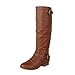 Top Moda Women's COCO 1 Knee High Riding Boot (9, Tan)