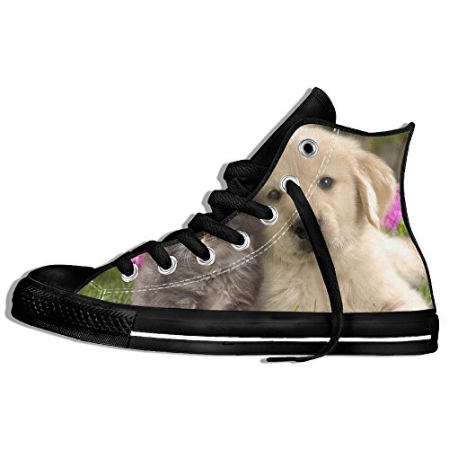 Cute-dog High Top Sneakers Canvas Shoes Design Sport Shoes Fashion Unisex  Style Size 42