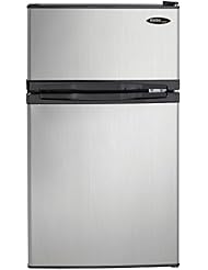 Danby DCR031B1BSLDD 3.1 cu. ft. 2 Door Compact Refrigerator, Steel
