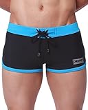 Neleus Men's Race Solid Brief Swimwear