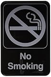 Winco SGN-601 Sign, 6-Inch by 9-Inch, No Smoking