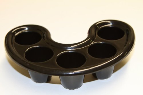 JOVANA Nail Art Manicure Soak Soaker Bowl Acrylic Tip Tool (Soaking Tray (12pcs Black))