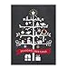Celebrate the Season Chalkboard Christmas Card Assortment Pack / 25 Greeting Cards Set / 5 Holiday Designs Versed Inside With White Envelopes