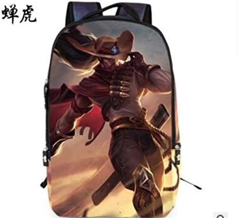 CaTiger 2016 New Style League of Legends Printed Backpack,Supreme Teens School Bag Travel Backpack (Q7)