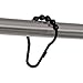 Plastic V-Glide Shower Curtain Hooks - 12pk (Black)