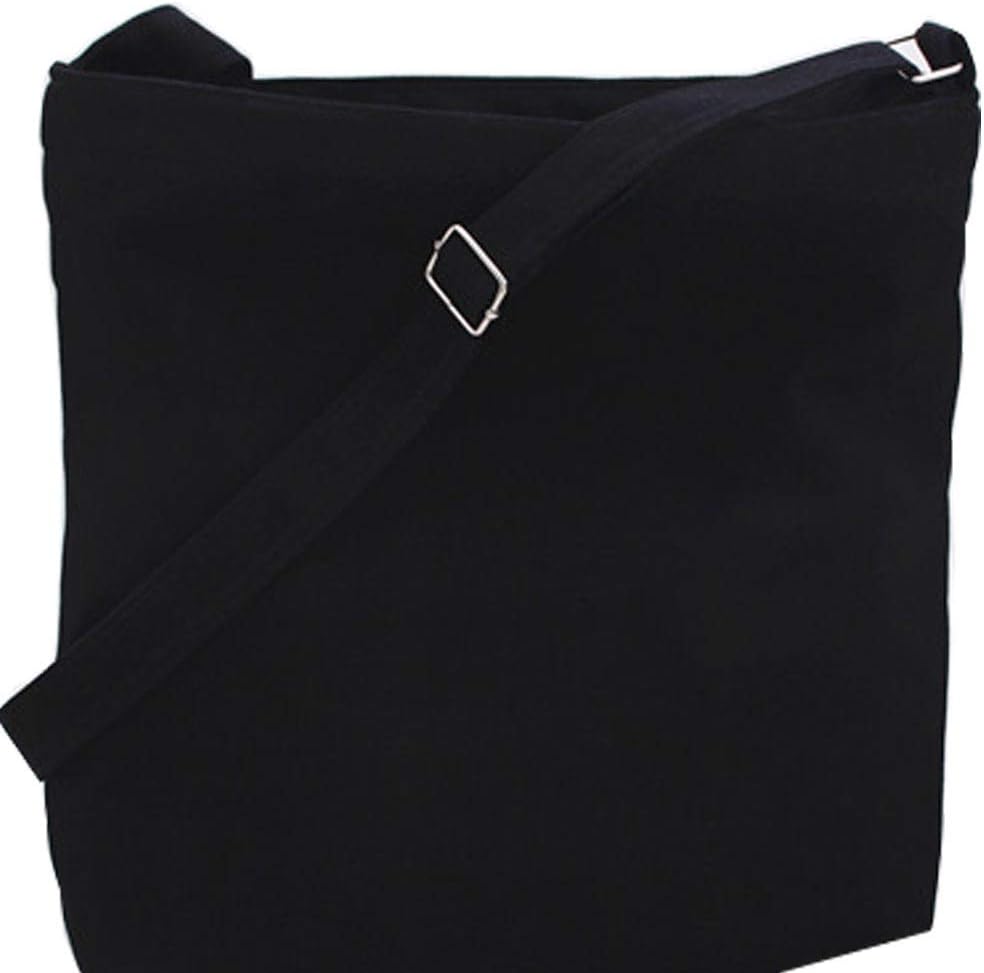 Canvas Tote Bag, WantGor Cotton Shoulder Crossbody Bag Reusable Grocery Shopping Work Bags for Woman