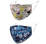 Reusable Kids Cloth Face Masks Blue Funny Designer