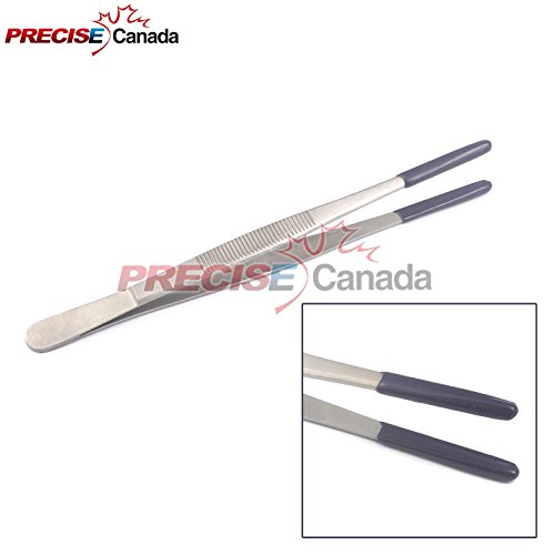 PRECISE CANADA: 6" TWEEZERS PVC RUBBER COATED TIPS UTILITY FORCEPS HANDLING PARTS HOLDING NO MAR (2 E)