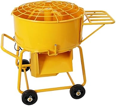 Amazon モルタルミキサー 黄 混合量1l ドラム容量140l 物置き台付 電動 ミニミキサー ミニモルタルミキサー 電動ミキサー 混練 ミキサー 混練機 攪拌機 かくはん機 電動モルタルミキサー コンクリート モルタル 堆肥 肥料 飼料 ミキサー 攪拌 混錬 イエロー