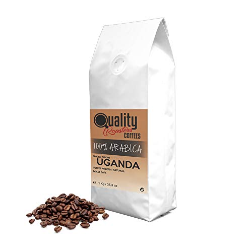 ☕ Natürliche kaffeebohnen. 100% Arabica. Einzigartiger ursprung Uganda, 1kg. Geröstete Handwerk.