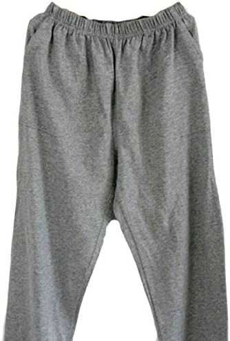 MLG Men's Plus Size Casual Solid Sport Cotton Slim Fot Sweatpant Light Grey US S