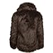 Zicac Men's Faux Fur Coat Winter Warm Fur Jacket Luxury Long Sleeve Overcoat Outerwear Parka(Coffee, US L/Asia Tag XXXL)