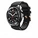 Midenso Bands for Samsung Gear S3 Frontier/Classic Watch Silicone Bracelet Rose Gold Buckle, Sports Silicone Band Strap Replacement Wristband for Samsung Gear S3 Frontier / S3 Classic (Black-RGB)