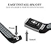 Hanlesi for Fitbit Charge 2 Bands Soft Silicone Breathable Fashion Sport Strap Band for Fit bit Charge2 HR Replacement Original Accessory Black Gray Wristband with Hole for Girl Boy