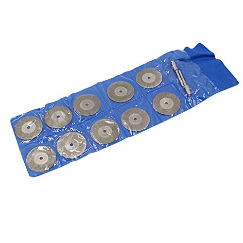 NIUPIKA Diamond Cutting Wheels Cutoff Saw Discs Wheel Cut Blades with Mandrel 3mm Dremel Rotary Tool Set (φ 30mm) - Thumbnail 6