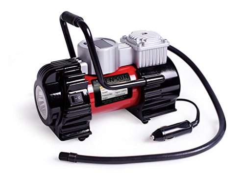 UPC 617037303372, Kensun Portable Travel Multi-Use Air Pump Compressor/Inflator with Digital Gauge and Worklight