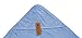 Arus Baby Organic Turkish Cotton Terry Hooded Nursery Towel Wrap Set, Blue, 0-6 Months