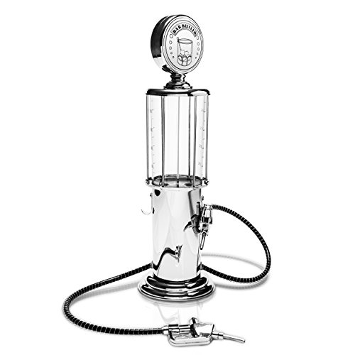 Grinscard-Getrnkespender-im-Tanksule-Design-Silbern-ca-900-ml-Ausgefallene-Zapfanlage-fr-Hausbar-und-Partys