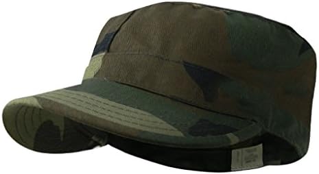 Distressed BDU Fitted Army Cadet Military Patrol Castro Cap Hat Combat Hunting