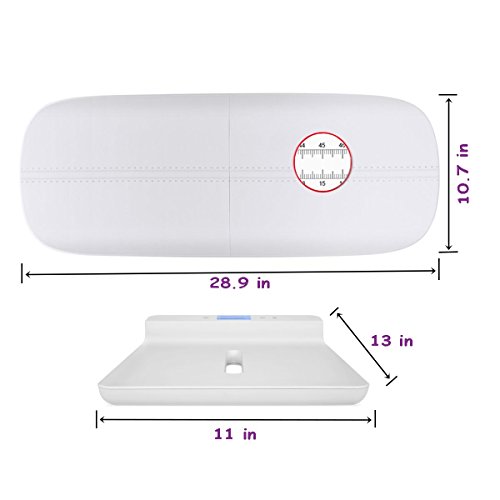 Okela Digital Baby Scale Pet Scale, Multi-Function Digital Scale Measure Baby to Adult / Pet Weight Accurately, 220 Pound (lbs) Capacity with Precision ± 10g, Blue Backlight, Kg/oz/lb Available - Thumbnail 3
