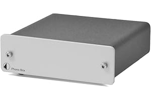 Pro-Ject Phono Box DC MM/MC Phono Preamp with Line Output (Silver)