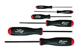 Bondhus 74686 Set of 6 Balldriver Screwdrivers with ProHold Tip, ProGuard Finish, sizes 1.5-5mm