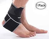 LOKEP Ankle Brace Breathable Ankle Support Adjustable Ankle Stabilizer with Compression Wrap Support, Suitable for Men & Women, Sports -One Size Fits All