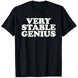 Very Stable Genius T Shirt - Great Political Quote Tee