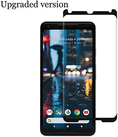 Google Pixel 2 XL 3D Screen Protector, Tempered Glass Anti-Scratch,3D Curved [ Full Coverage ] [ Edge to Edge ]