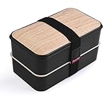 Premium Bento Lunch Box By MunchBox (Black)