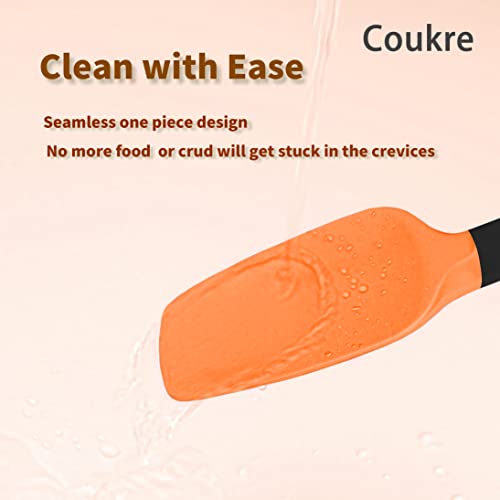 Silicone Spatula Set of 5,High Temperature Resistant, Food Grade Silicone, Dishwasher Safe, for