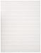 School Specialty Handwriting Paper - 1/2 Rule, 1/4 Dotted, 1/4 Skip - 8 x 10 1/2 inch - 500 Sheets, white - 085370