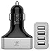 iXCC 48W 4-Port Multi USB Car Charger Adapter for iPhone 7 6s Plus, iPad Pro Air mini, Galaxy S7 S6 Edge / Plus, Note 5 4, LG, Nexus, HTC and More