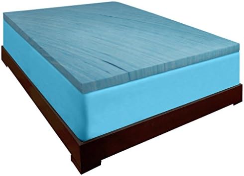 DreamDNA Gel Infused California King Size 2 Inch Thick, Visco Elastic Memory Foam Mattress Bed Topper Made in the USA