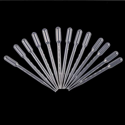 25pcs Plastic Transfer Pipettes 3ml for Laboratory Daily Use