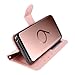 LK Galaxy S9 Plus Case, [Wrist Strap] Luxury PU Leather Wallet Flip Protective Case Cover with Card Slots and Stand for Samsung Galaxy S9 Plus (Rose Gold)